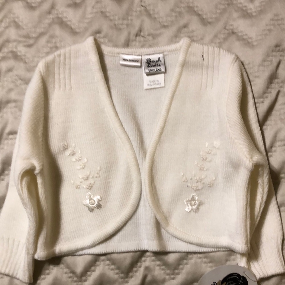 🌸Sweet Baby Girl Ivory Cardigan NWT 🌸
